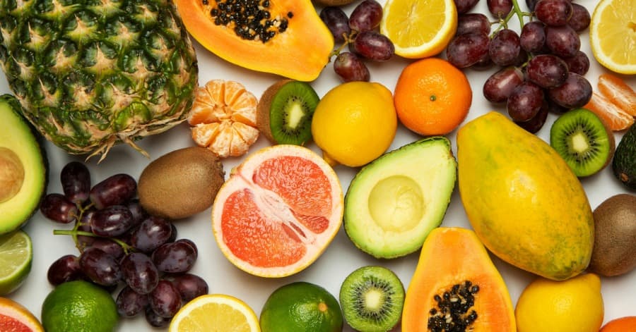 Ingredients—from fresh fruits and vegetables